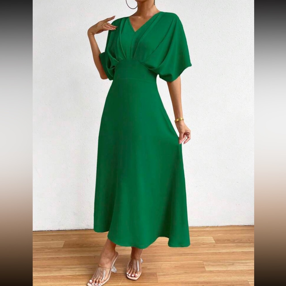 Boho batwing sleeve A line dress - Picture 3 of 6